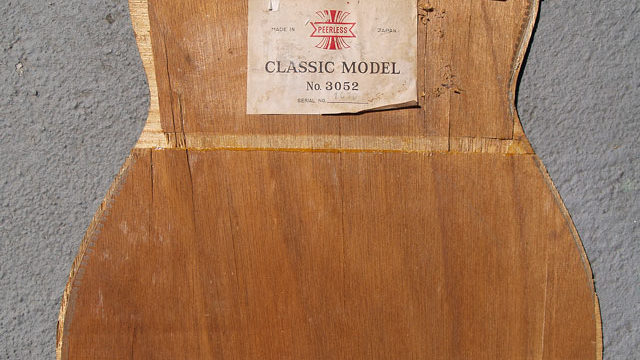 Fragment gitary akustycznej.